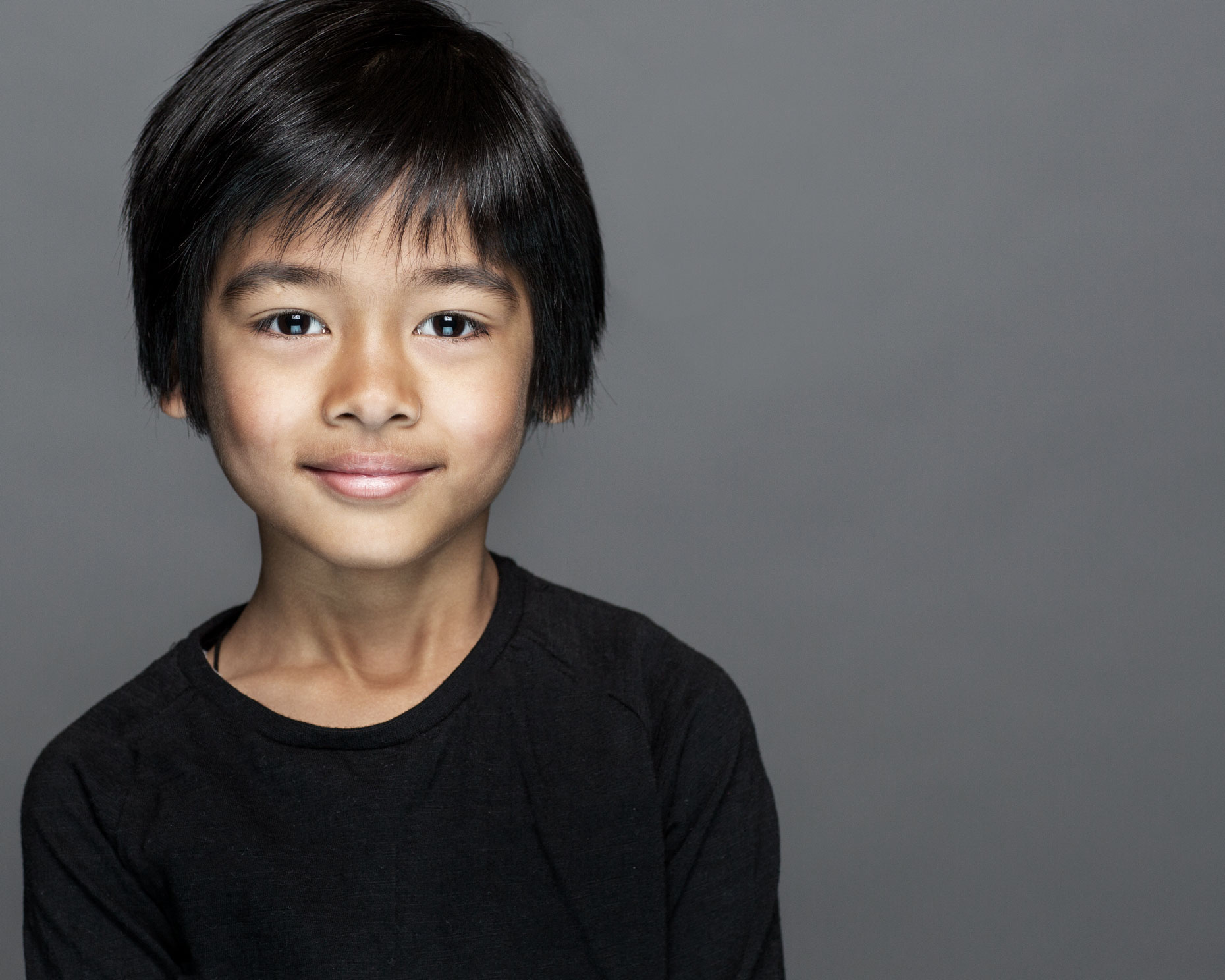 Headshot of child for Melbourne Museum by James Braund 